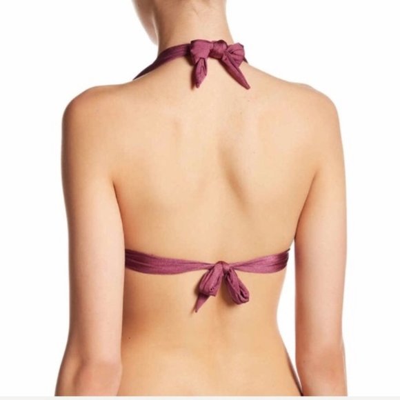 DESPI Nordstrom’s Mauve Halter Bikini Top NWT - Picture 7 of 7